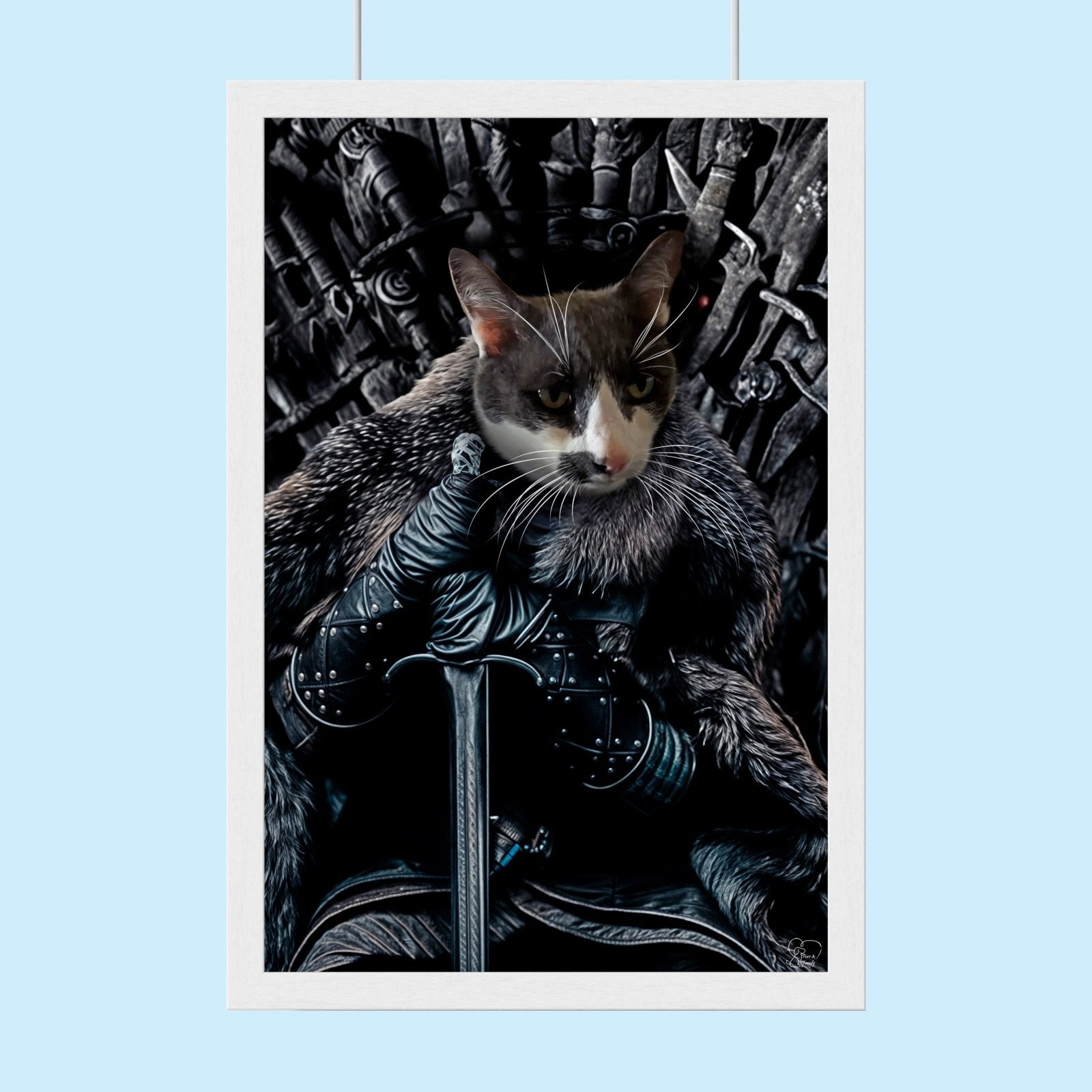 The Throne Guardian Pet Portrait - 1 Pet - Furr and Family