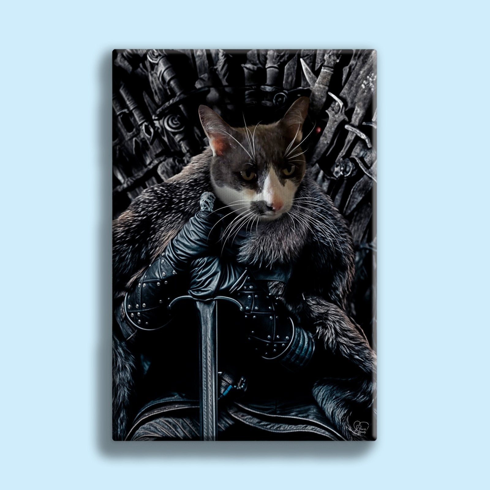 The Throne Guardian Pet Portrait - 1 Pet - Furr and Family
