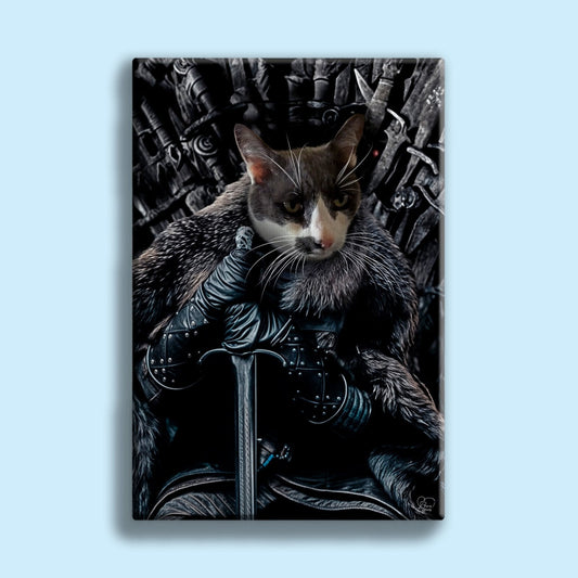 The Throne Guardian Pet Portrait - 1 Pet - Furr and Family