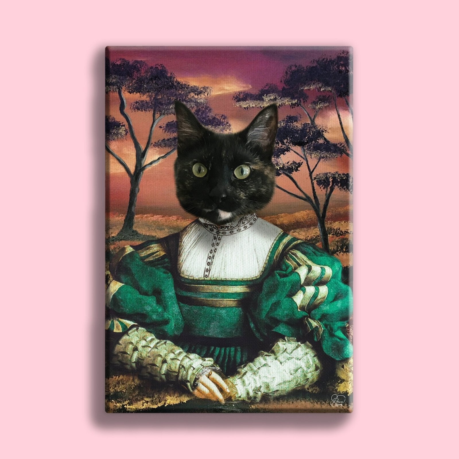 The Vintage Female - Custom Pet Portrait - 1 Pet - Furr and Family