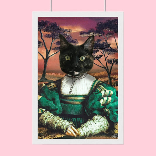 The Vintage Female - Custom Pet Portrait - 1 Pet - Furr and Family
