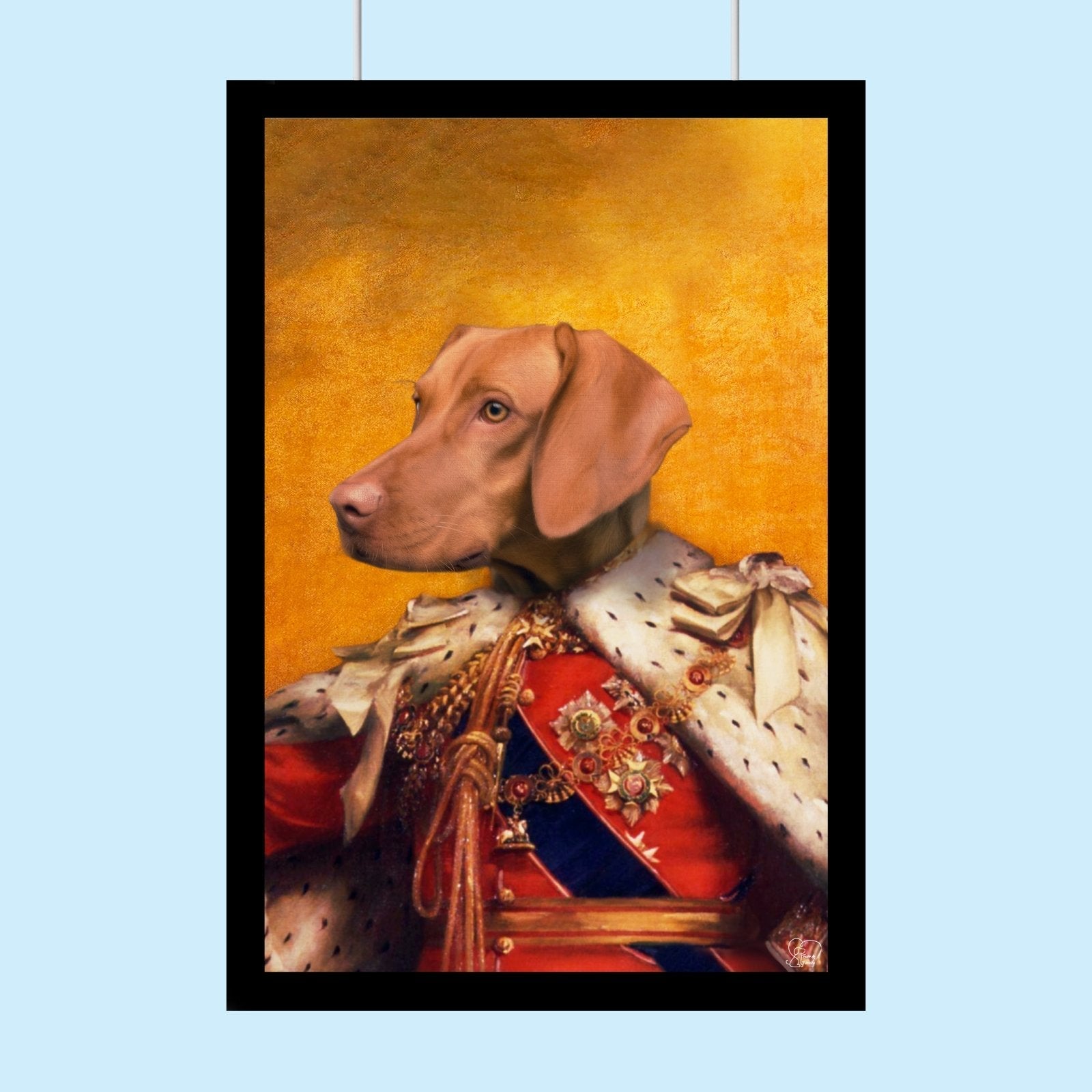 The Vintage Pet Admiral - Custom Pet Portrait - 1 Pet - Furr and Family