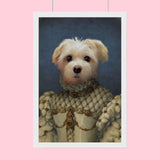 The Vintage Queen - Custom Pet Portrait - 1 Pet - Furr and Family