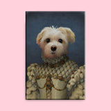 The Vintage Queen - Custom Pet Portrait - 1 Pet - Furr and Family