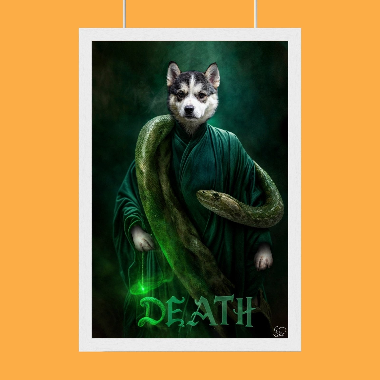 The Voldamort Halloween Pet Portrait - Custom Pet Portrait - 1 Pet - Furr and Family
