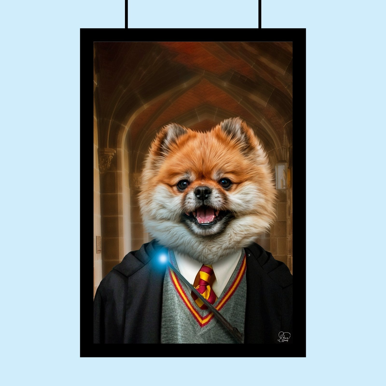 The Wizard Custom Pet Portrait - 1 Pet - Furr and Family