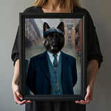 Thomas Shelby Pet Portrait – Peaky Blinders Inspired Art - peaky blinder 1 - 1 Pet - Furr and Family