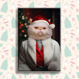 Transform Your Pet into a Christmas Legend with Our Custom Santa Pet Portrait! - 1 Pet - Furr and Family