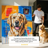 Unique Abstract Style - Custom Pet Portrait - Abstract art - 1 Pet - Furr and Family