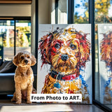 Unique Abstract Style - Custom Pet Portrait - Abstract art - 1 Pet - Furr and Family