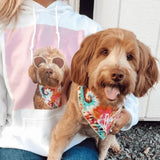 Unisex Hoodie - White - Cap - 1 Pet - Furr and Family