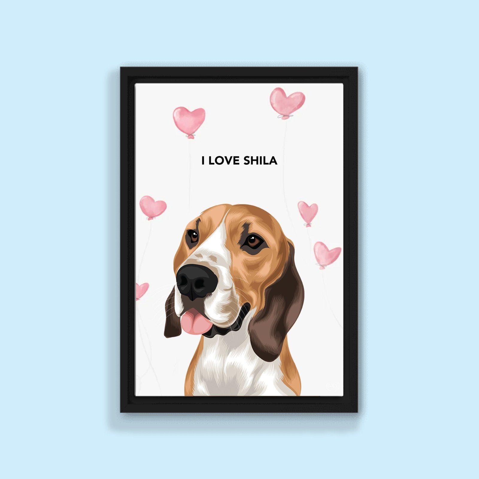 Valentines Pet Portrait - 1 Pet - Furr and Family