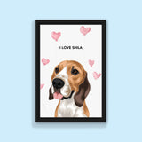 Valentines Pet Portrait - 1 Pet - Furr and Family