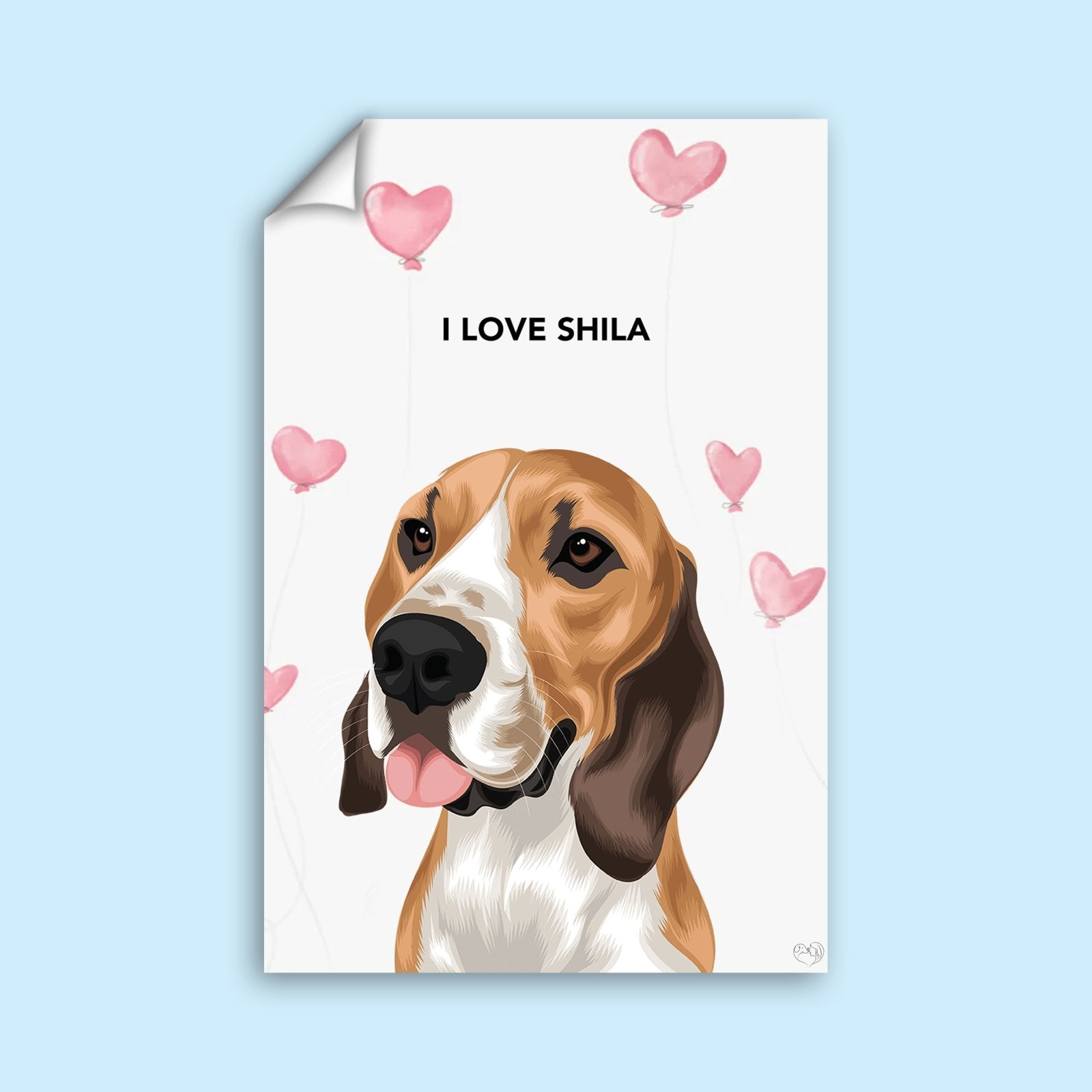 Valentines Pet Portrait - 1 Pet - Furr and Family