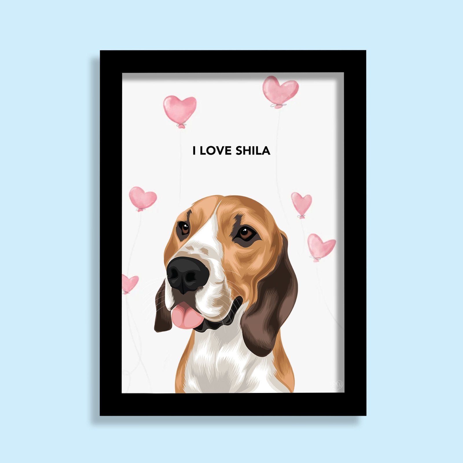 Valentines Pet Portrait - 1 Pet - Furr and Family