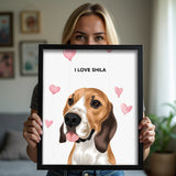 Valentines Pet Portrait