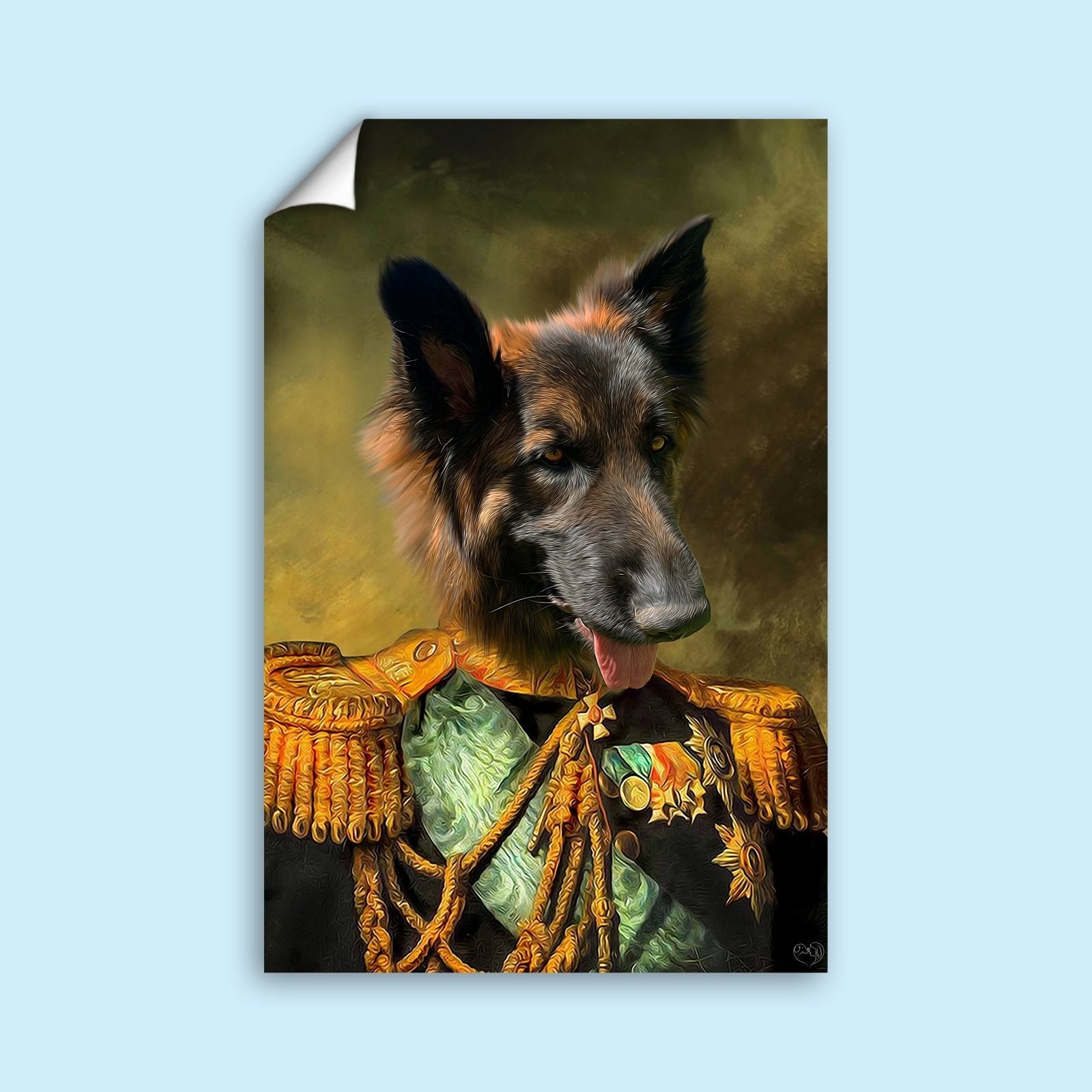 Valiant Leader Pet Portrait - 1 Pet - Furr and Family