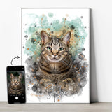 Watercolor Custom Pet Portrait - 1 Pet - Furr and Family