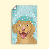 Watercolor Drawing Art - Custom Pet Portrait - 1 Pet - Furr and Family