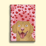 Watercolor Drawing Art - Custom Pet Portrait - 1 Pet - Furr and Family