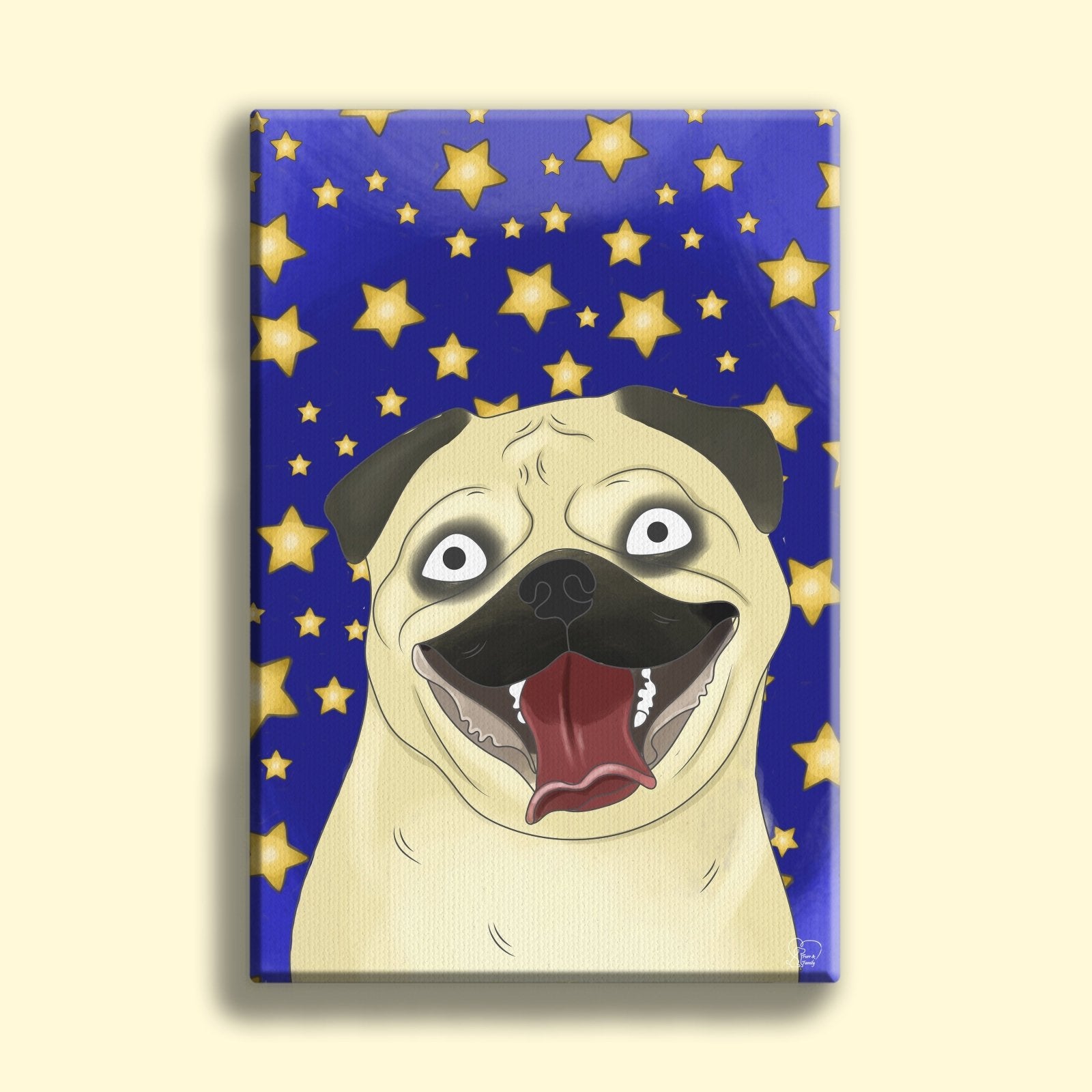 Watercolor Drawing Art - Custom Pet Portrait - 1 Pet - Furr and Family