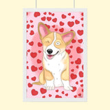 Watercolor Drawing Full Body Art - Custom Pet Portrait - 1 Pet - Furr and Family