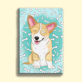 Watercolor Drawing Full Body Art - Custom Pet Portrait - 1 Pet - Furr and Family