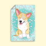 Watercolor Drawing Full Body Art - Custom Pet Portrait - 1 Pet - Furr and Family