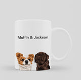 Modern Pet Vector - Custom Mug - 1 Pet - Furr and Family