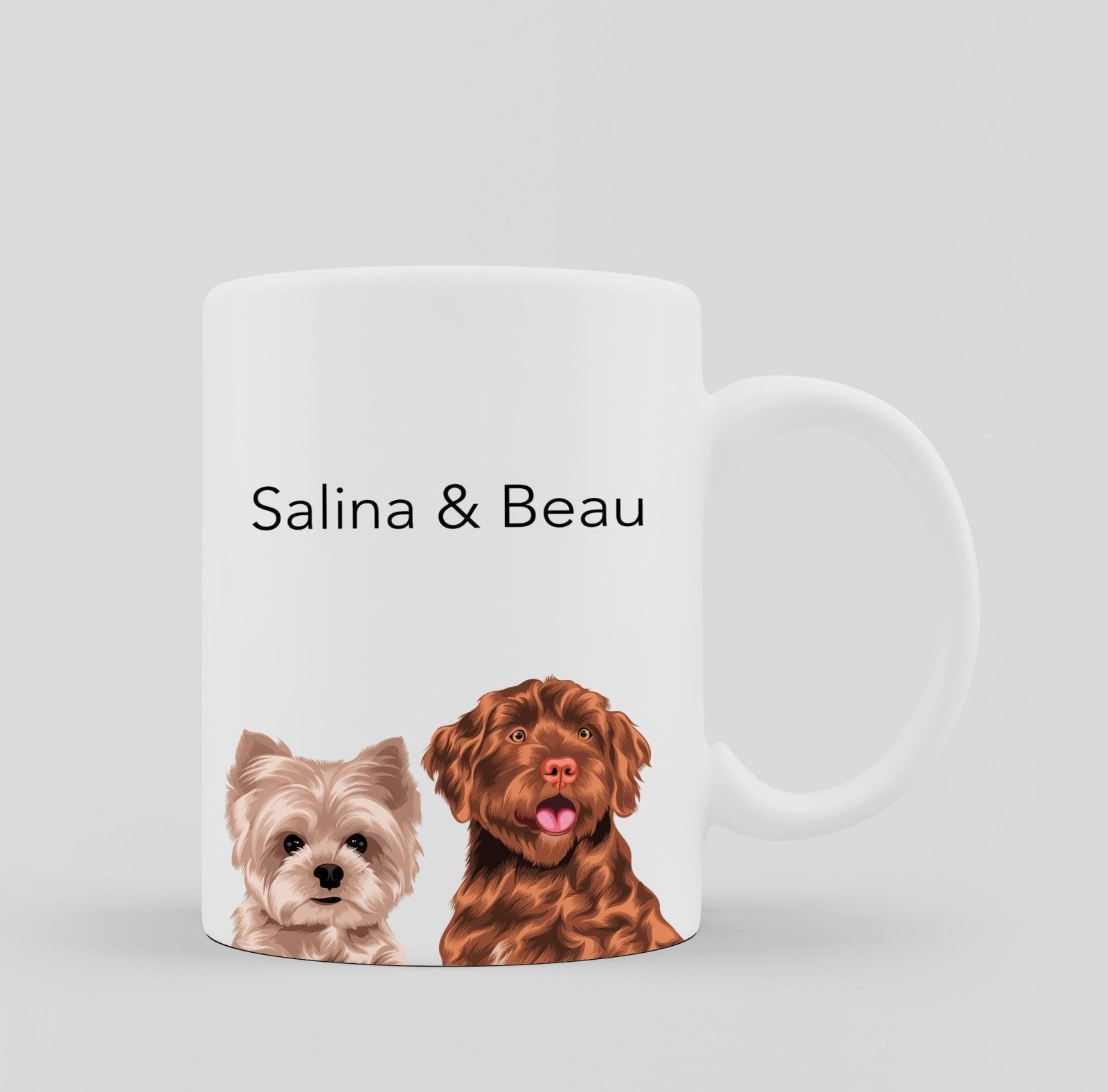 Modern Pet Vector - Custom Mug - 1 Pet - Furr and Family